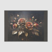 Bloemsamenstelling van de herfst rozen - tissuepapier (Voorkant)