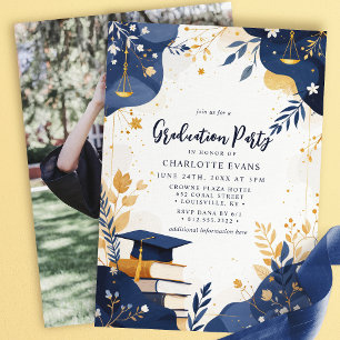 Bloemschalen van Justitie Law Afstudeerder Party F Kaart