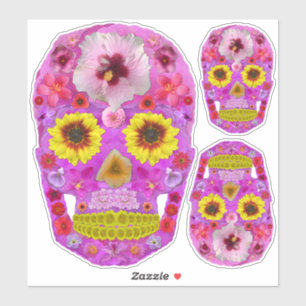 Bloemschedel 7 sticker