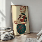 Bloemschedel High-Top Sneakers Basketbal Poster