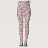 Bloemschedels - Stoffig Roos - Leggings (Voorkant)