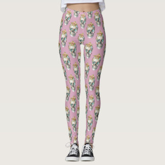 Bloemschedels - Stoffig Roos - Leggings