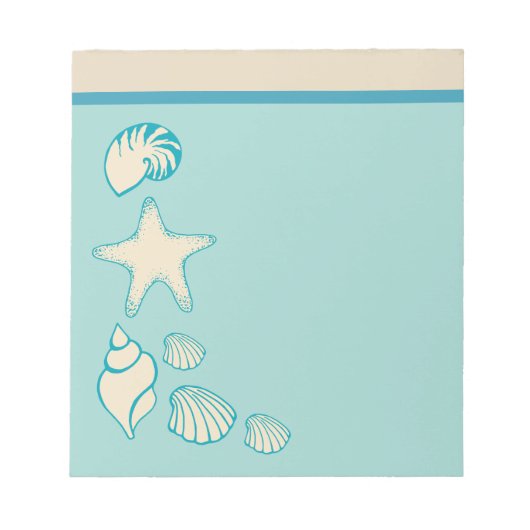 Bloemschelpen Starfish Seashell Notitieblok Gift (Voorkant)