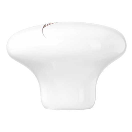 Bloemschets waterverf gepersonaliseerd keramische knop (Zijkant)