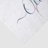 Bloemschets waterverf gepersonaliseerd tissuepapier (Detail)