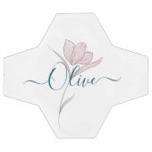 Bloemschets waterverf gepersonaliseerd voetbal (Enkel)