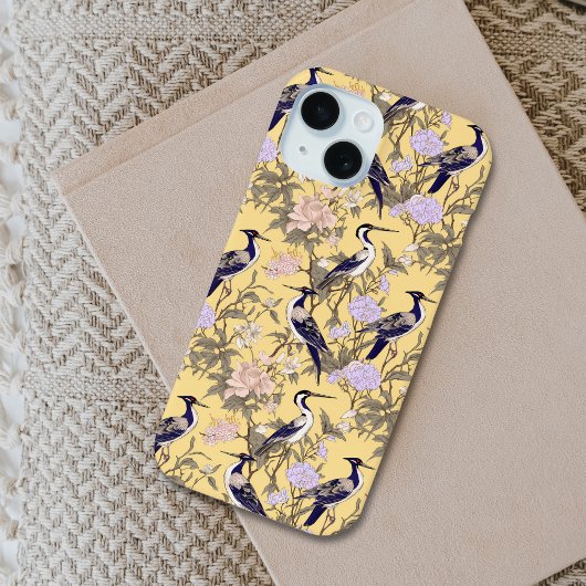  Bloemscheut Vogels Kleurrijk Patroon Case-Mate iPhone Case