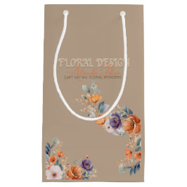 Bloemschik Bedrijf - Elegant Rustieke Kraft Boho Klein Cadeauzakje