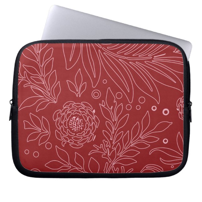 Bloemschikken 30 laptop sleeve (Voorkant)
