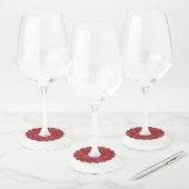 Bloemschikken 30 wijnglaslabel (Set)