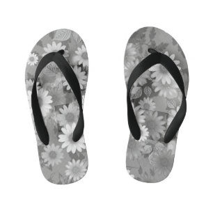 Bloemschikken 3 kinder teenslippers