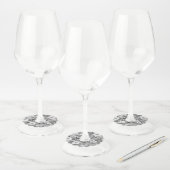 Bloemschikken 3 wijnglaslabel (Set)