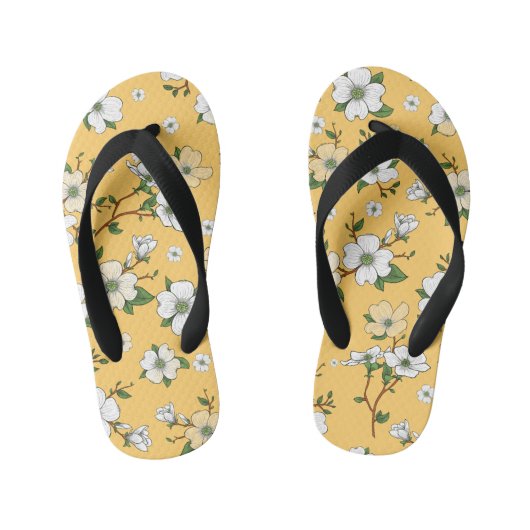 Bloemschikken 4 kinder teenslippers (Voetbed)