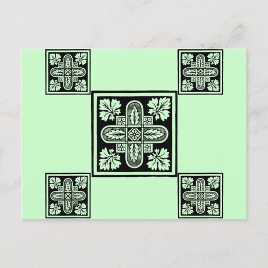 Bloemschikken Briefkaart (Voorkant)