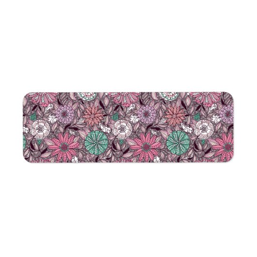 bloemschikken patronen etiket (Voorkant)