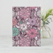 bloemschikken patronen feestdagenkaart (Staand voorkant)