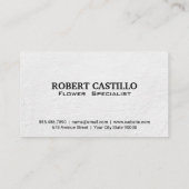 bloemschikken |  patroon visitekaartje (Achterkant)