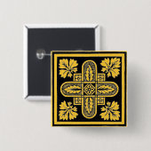 Bloemschikken Vierkante Button 5,1 Cm (Voorkant /achterkant)