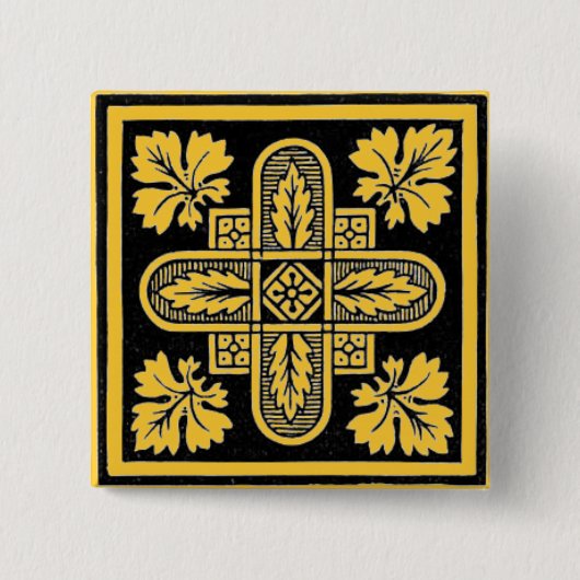 Bloemschikken Vierkante Button 5,1 Cm (Voorkant)