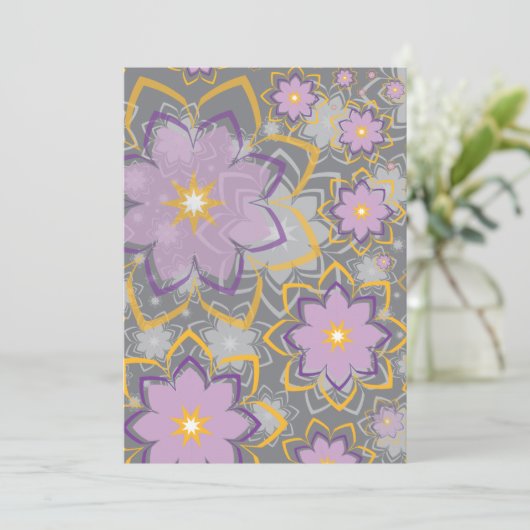 Bloemschikking 10 bedankkaart (Staand voorkant)