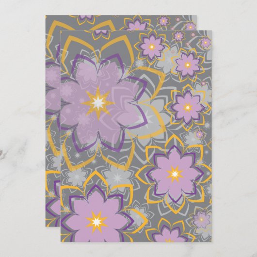 Bloemschikking 10 bedankkaart (Voorkant / Achterkant)