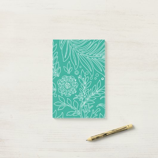 Bloemschikking 34 post-it® notes (Op bureau)