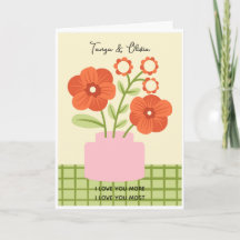 Bloemschikking in een roze vaas Ontwerp
