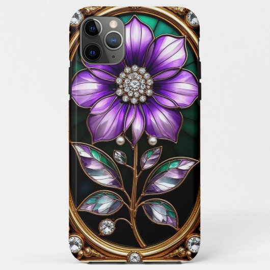 Bloemschikking in gouden lijst Case-Mate iPhone case (Achterkant)