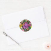 Bloemschikking Ronde Sticker (Envelop)