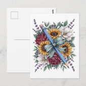 Bloemschikleraar briefkaart (Voorkant / Achterkant)