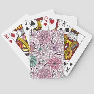 bloemschikpatronen pokerkaarten