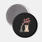 Bloemschilba inu | schattig dierproduct magneet (Voorkant / Achterkant)