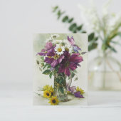 Bloemschilder van Paul de Longpré Moederdag Briefkaart (Staand voorkant)