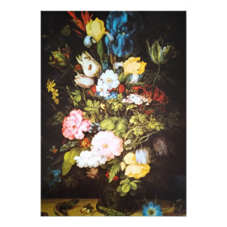 Bloemschilderij Japanse Bloem Foto Afdruk