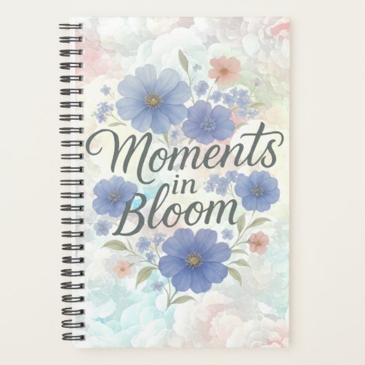 Bloemschilderij met “Moments in Bloom” Planner (Voorkant)