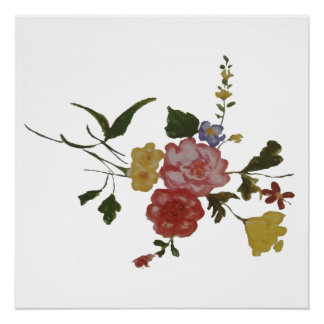 Bloemschildering Japanse Bloem Perfect Poster