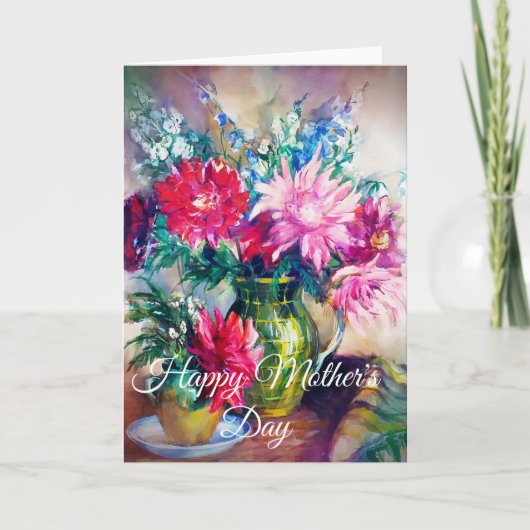 Bloemschildering kaart (Voorkant)