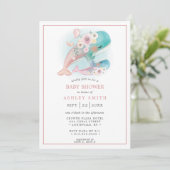 Bloemschildering Walvissen Meisje Leigh-Ann Kaart (Staand voorkant)