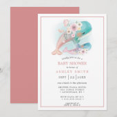 Bloemschildering Walvissen Meisje Leigh-Ann Kaart (Voorkant / Achterkant)