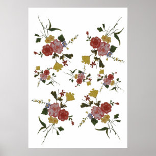 Bloemschilderkunst Japanse Bloem Poster