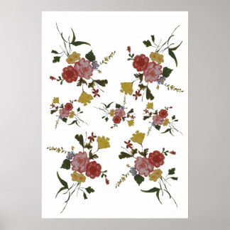 Bloemschilderkunst Japanse Bloem Poster