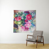 Bloemschilderkunst Wandkleed (In Situ (horizontaal))