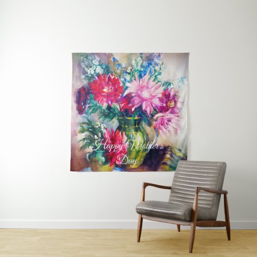 Bloemschilderkunst Wandkleed (In situ)