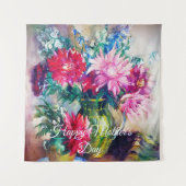 Bloemschilderkunst Wandkleed (Voorkant)
