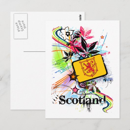 BloemSchotland Briefkaart (Voorkant / Achterkant)