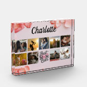 Bloemschrift Beste mam ooit Fotoblokken (Links)