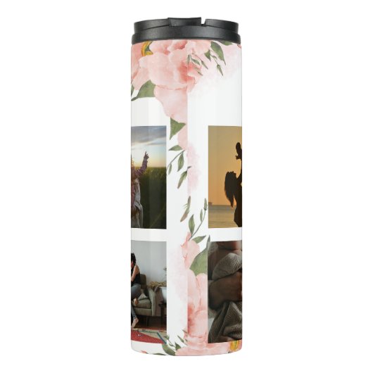 Bloemschrift Beste mam ooit Thermosbeker (Achterkant)