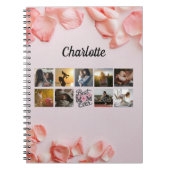 Bloemschrift Beste Moeder ooit Moeder's Fotocollag Notitieboek (Voorkant)