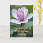 Bloemschrift Moeders Liefde Kaart (Gele Bloem)