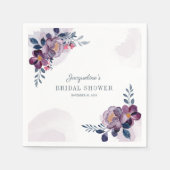 Bloemschrift Rustiek Vrijgezellenfeest Papier Servet (Voorkant)